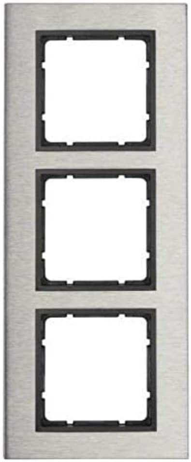 Berker 10133606 Rahmen 3fach B.7 Edelstahl/anthrazit Mesch Shop Berker 10133606 Rahmen 3fach B.7 Edelstahl/anthrazit Mesch Shop